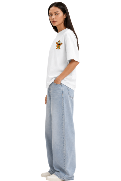 Mischief | Women's Off-White T-shirt | Cartoon