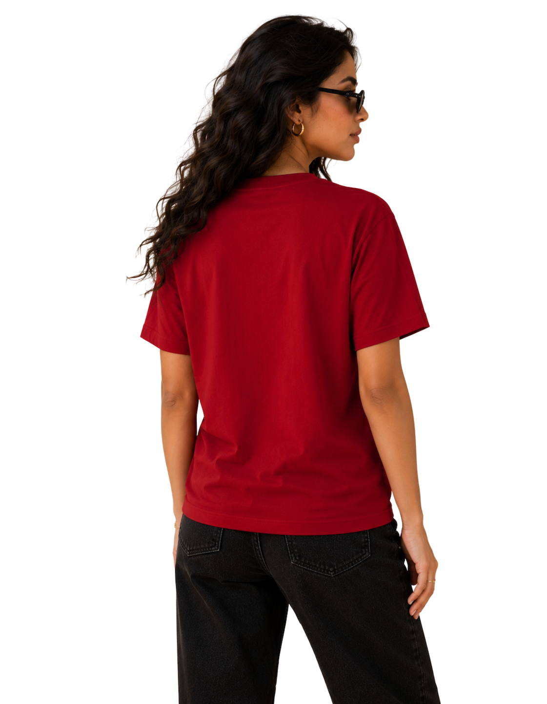 Soft for family only | Women's Red T-shirt | The Sibling Edit