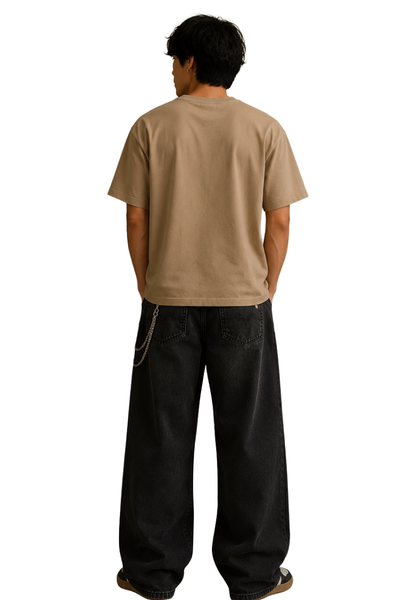 Brain Loading | Men's Beige T-shirt | Cartoon