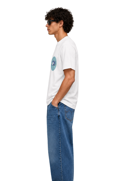 Sleepy Penguin | Men's Off-White T-shirt | Cartoon