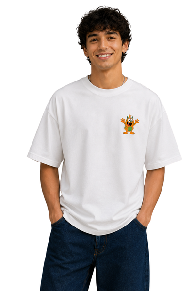 Mischief | Men's Off-White T-shirt | Cartoon