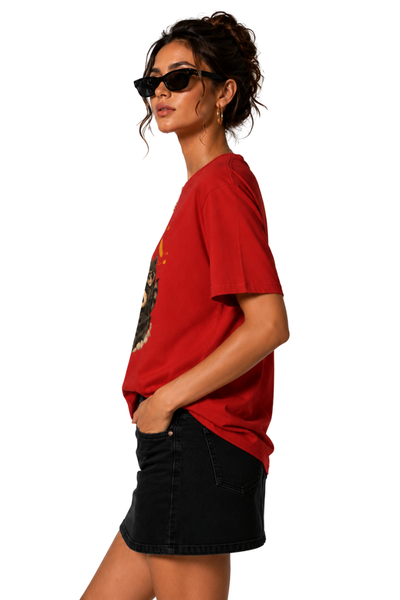 Wild Riders | Women's Red T-shirt | Cartoon