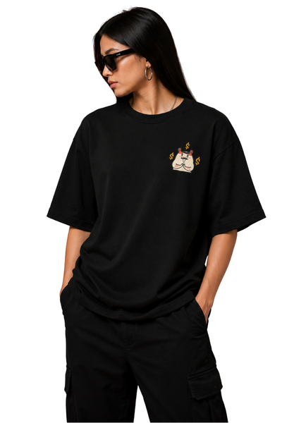 Chill Dog | Women's Black T-shirt | Cartoon
