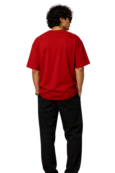 Oni Mask | Men's Red T-shirt | Cartoon
