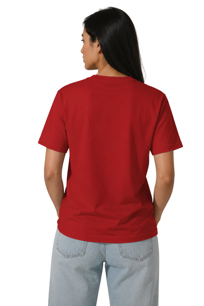 Angry Duck | Women's Red T-shirt | Cartoon