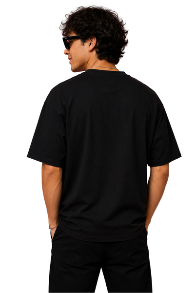Oni Mask | Men's Black T-shirt | Cartoon