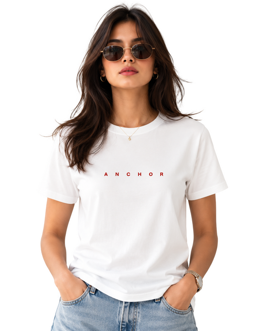 Anchor | Women's Off-White T-shirt | The Sibling Edit