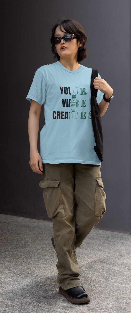 "Your Vibe Creates Your Tribe" | Women’s Motivational T-shirt