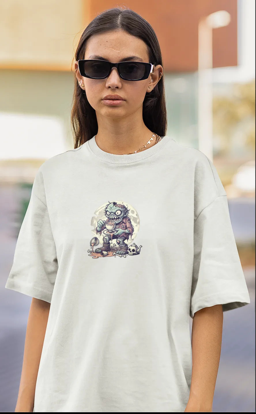 "Brains? No Thanks_Just Tea" | Women 's T-Shirt for Tea Lovers
