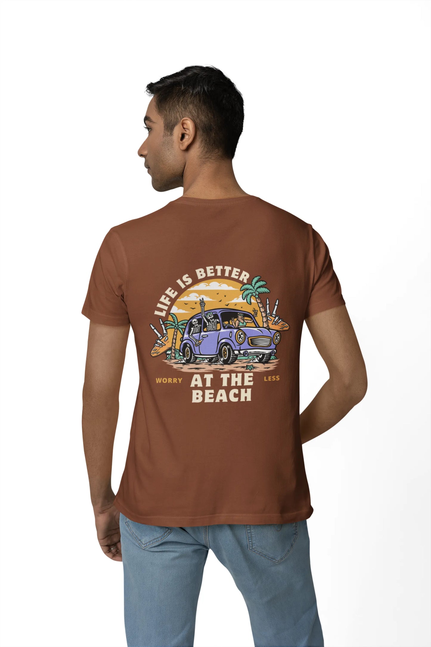 "Life is Better at The Beach" | Men 's T-Shirt for Travellers