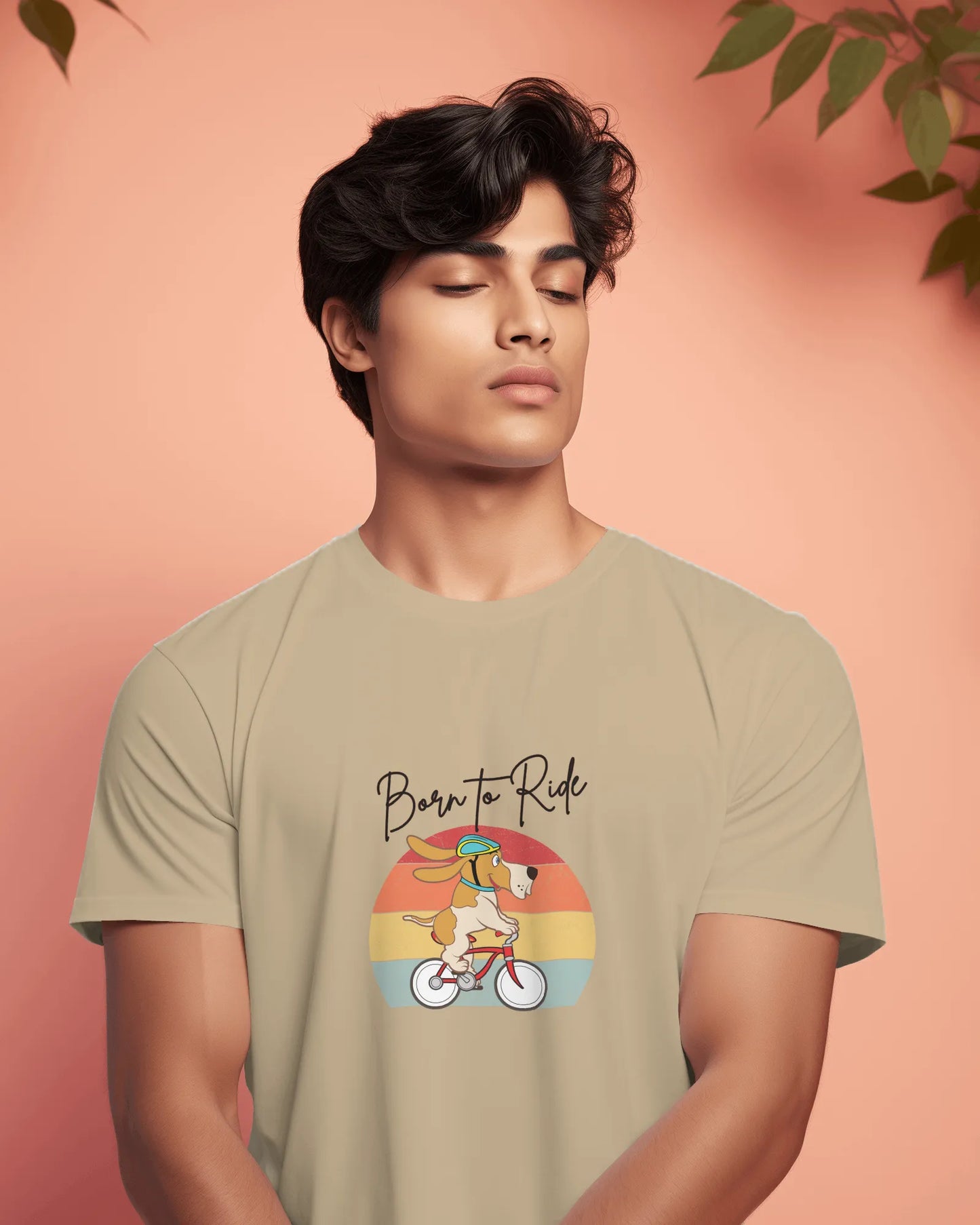 Born to Ride – Adventure Dog Biking T-Shirt for Men