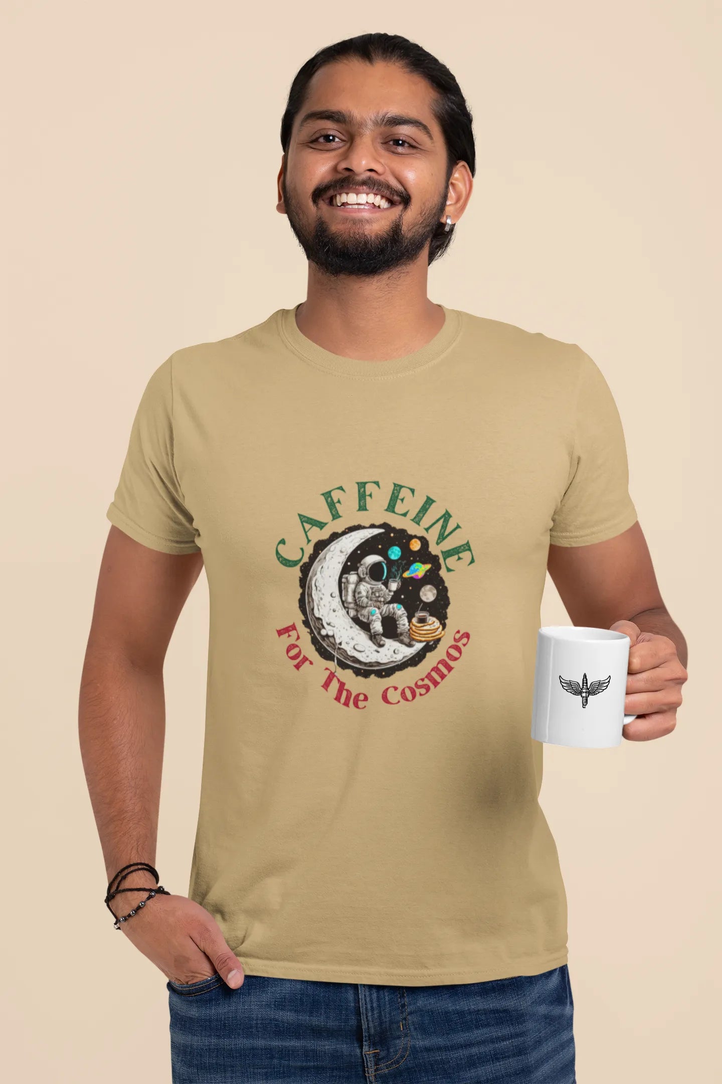 "Caffeine For The Cosmos" | Men’s Coffee Lovers T-shirt