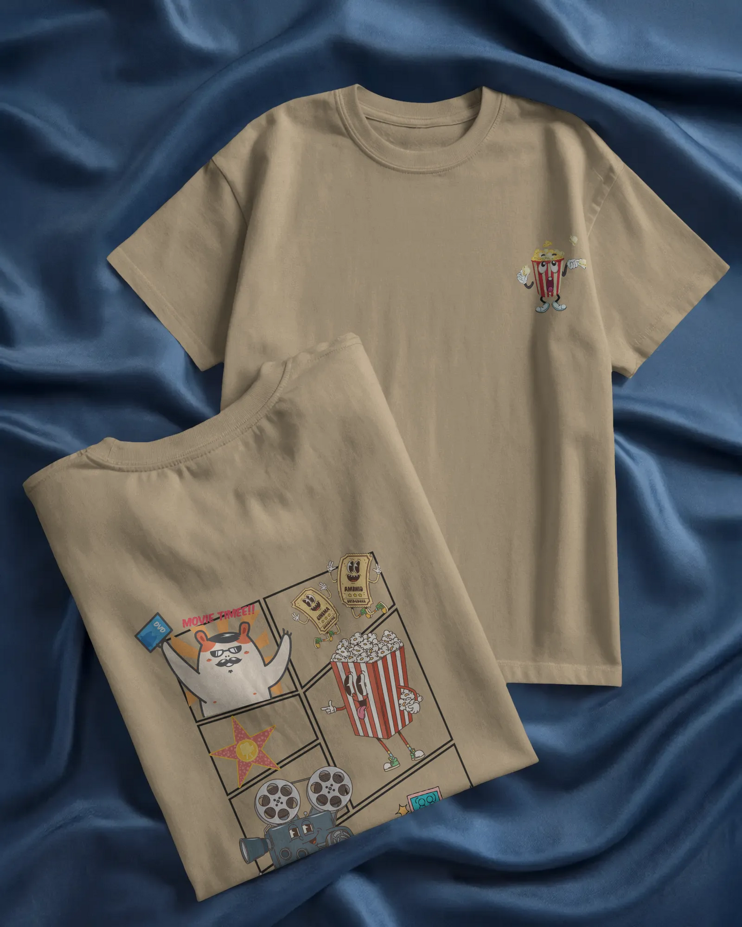 "Cartoon Movie Time Graphic T-Shirt – Fun Cinema Vibes Tee for Movie Lovers" | Men’s T-shirt for Cartoon Lovers