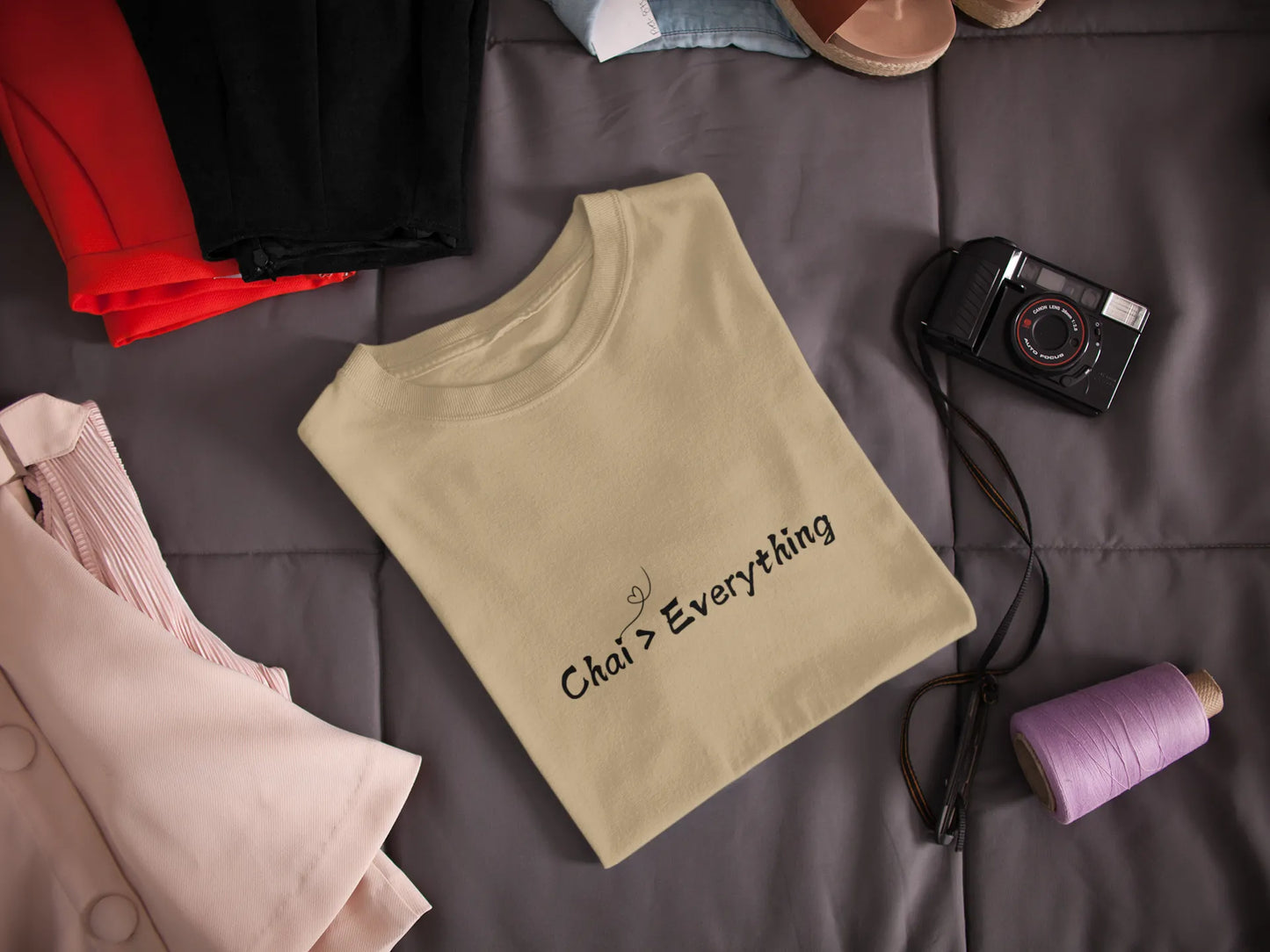 "Chai > Everything" | Men’s T-shirt for Tea Lovers