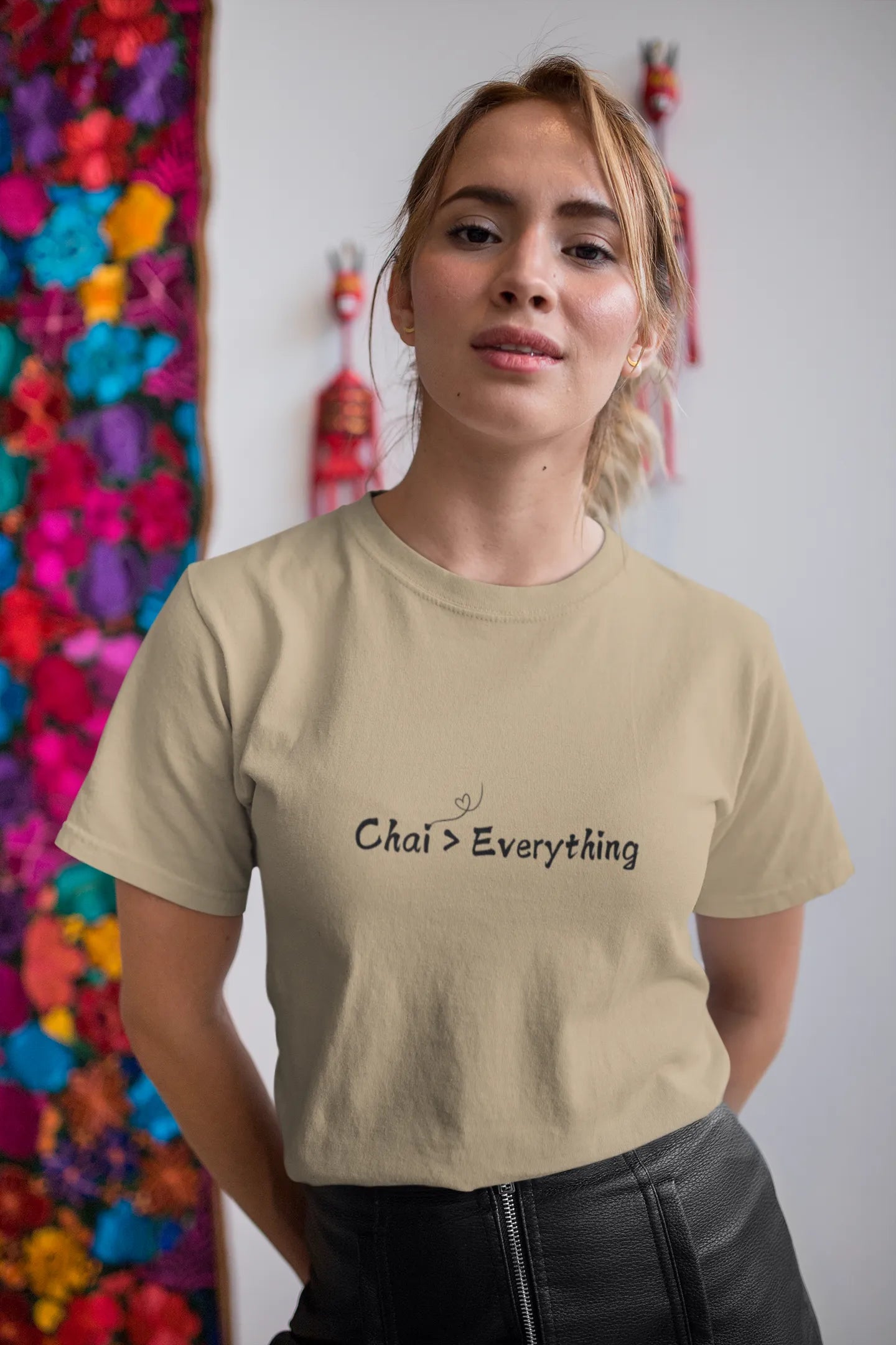 "Chai > Everything" | Women’s T-shirt for Tea Lovers