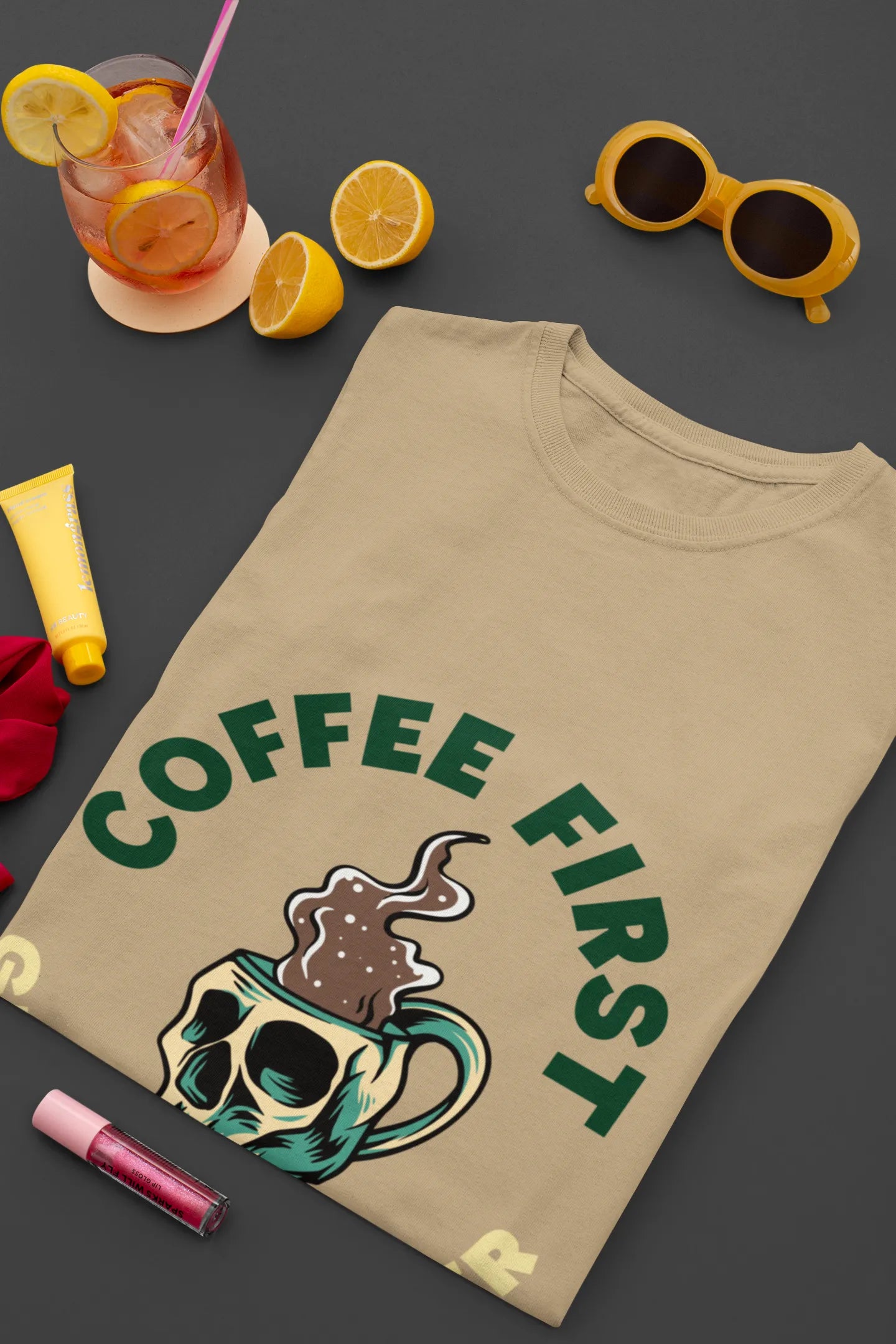 "Coffee First - Greatness Later" | Women’s Coffee Lovers T-shirt