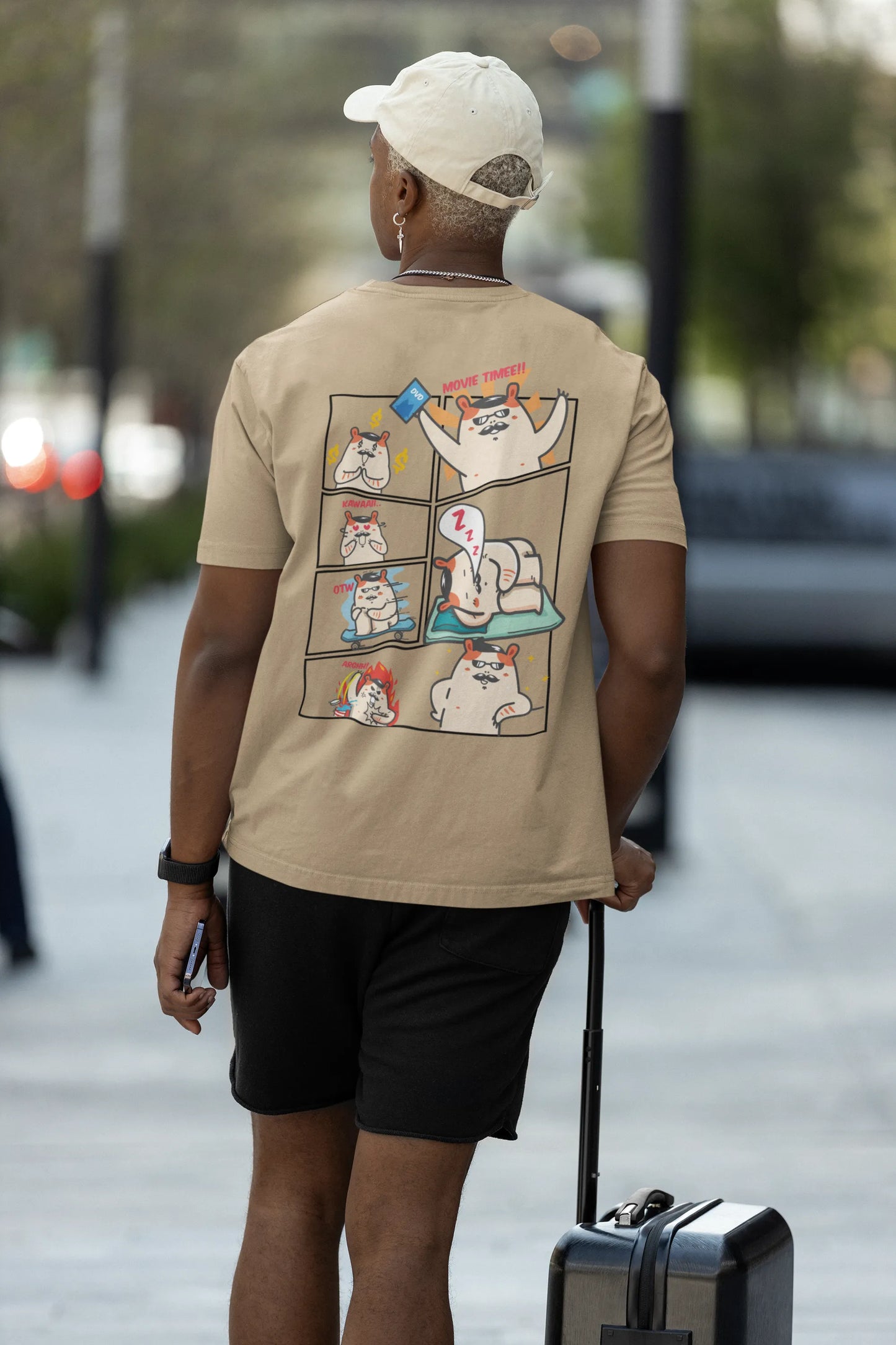Funny Comic Panel Cartoon T-Shirt for Anime Lovers for Men