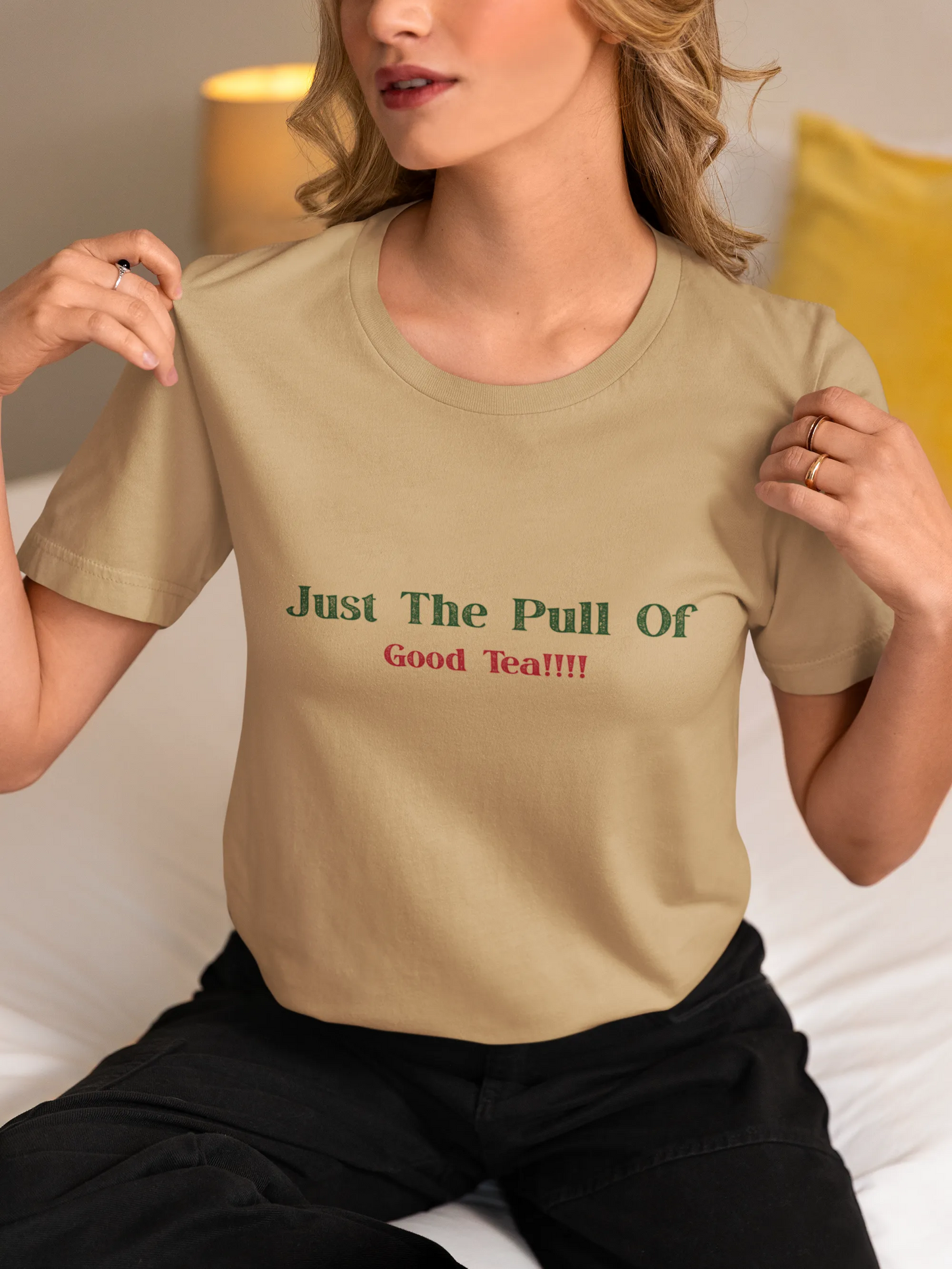 "Gravity? Nah - Just The Pull of Good Tea" | Women’s T-shirt for Tea Lovers