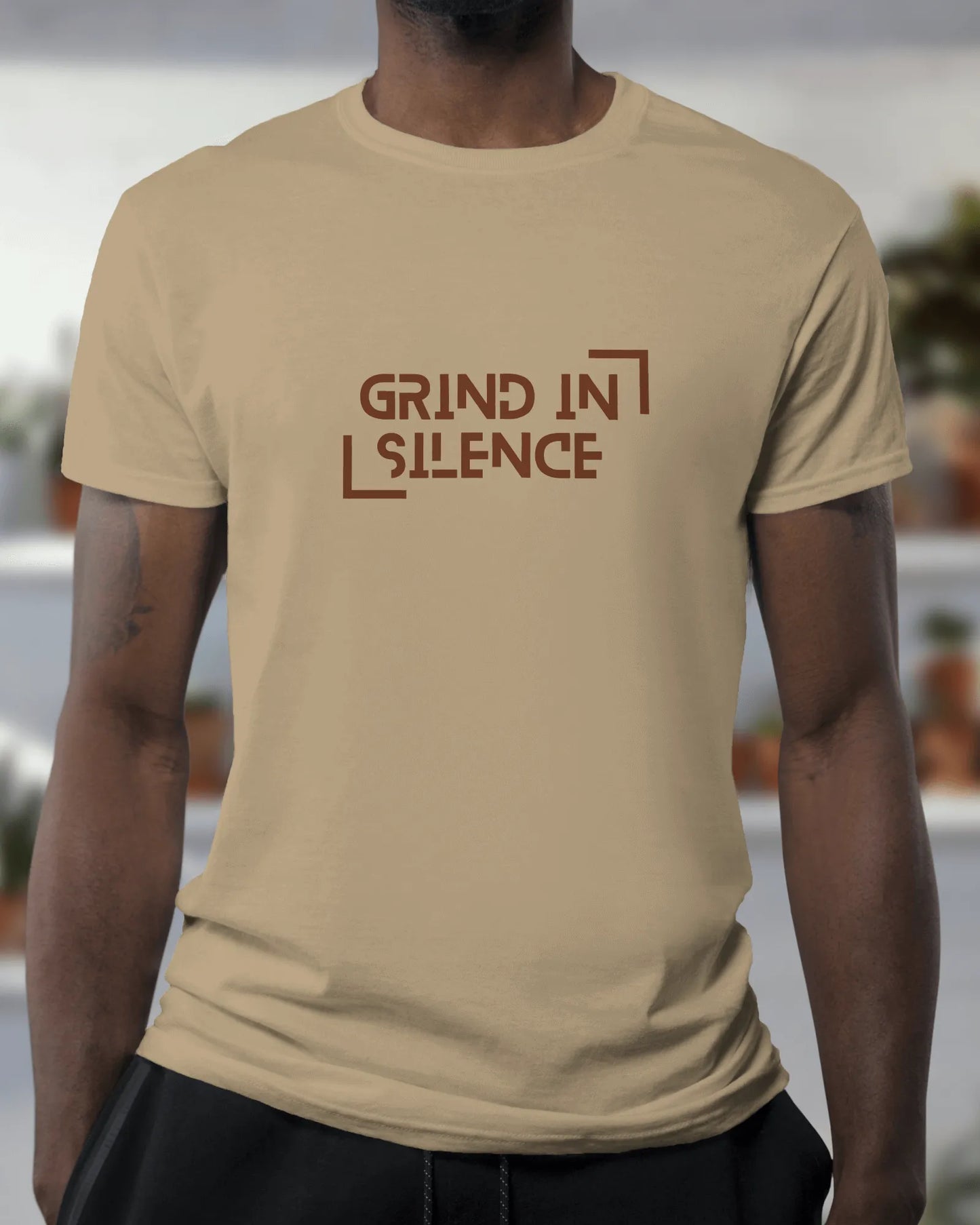 "Grind In Silence" | Men’s Motivational T-shirt