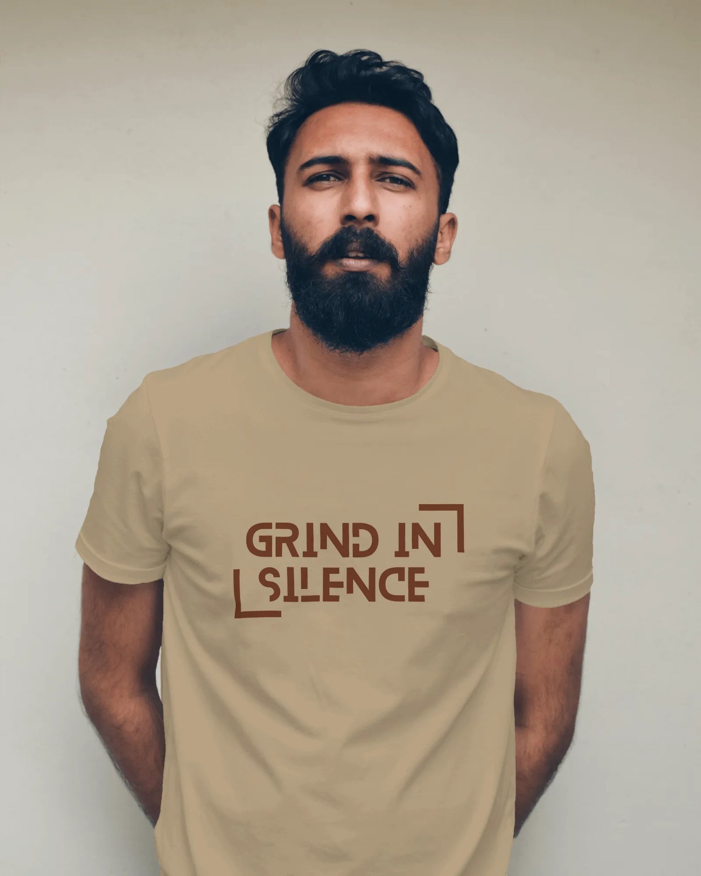 "Grind In Silence" | Men’s Motivational T-shirt