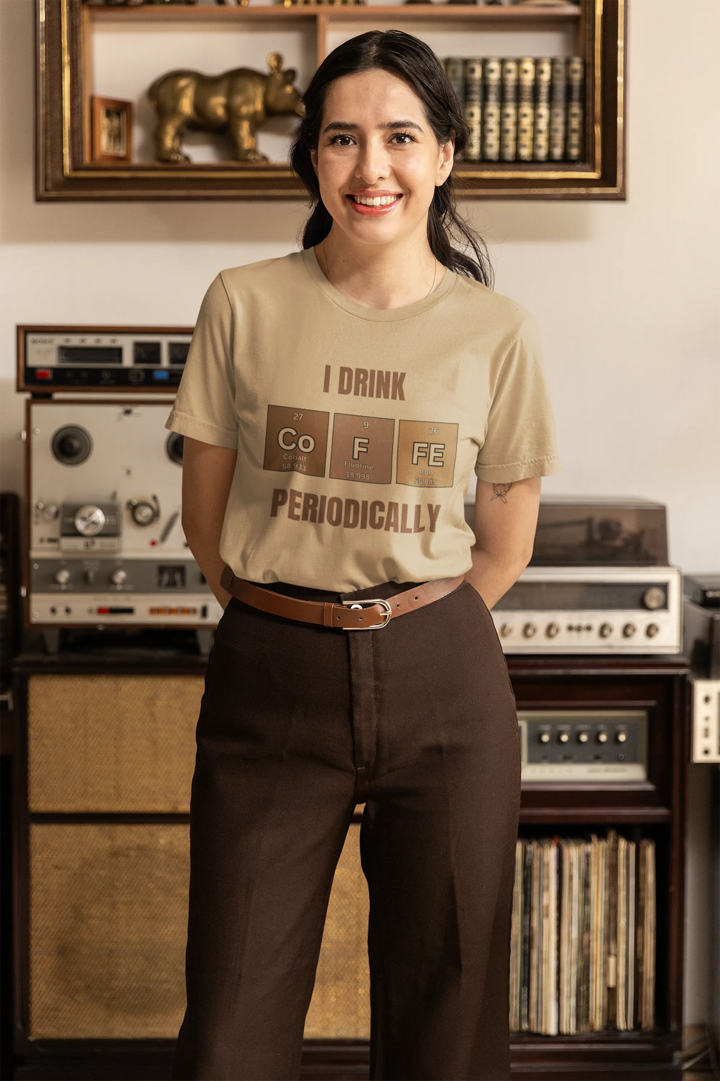"I Drink Coffee Periodically" | Women’s Coffee Lovers T-shirt