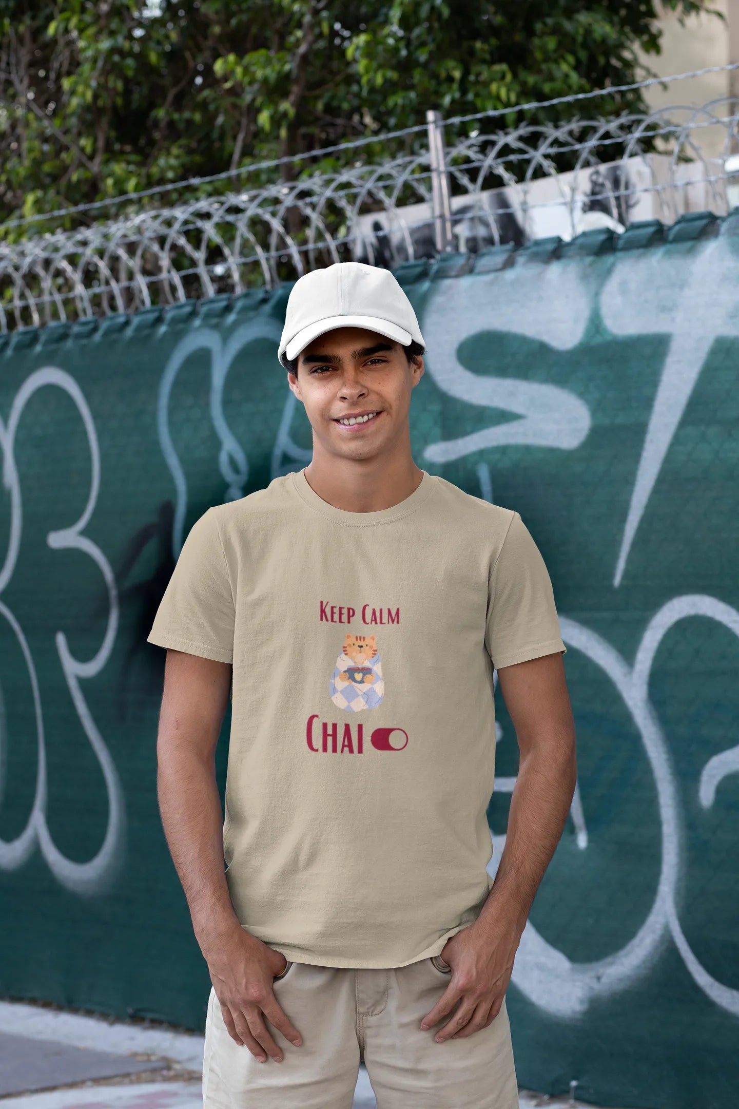 "Keep Calm - Chai" | Men’s T-shirt for Tea Lovers