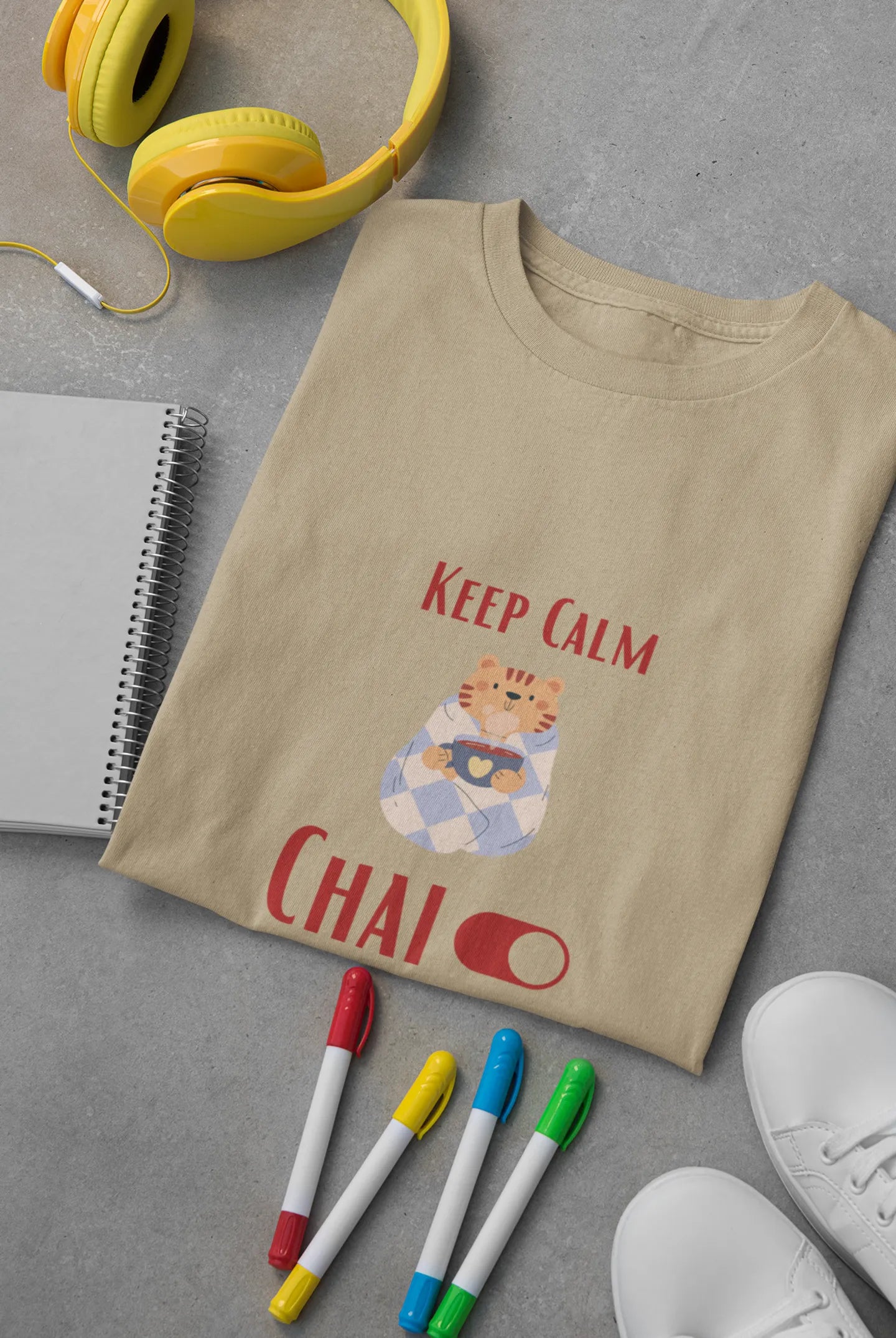 "Keep Calm - Chai" | Men’s T-shirt for Tea Lovers