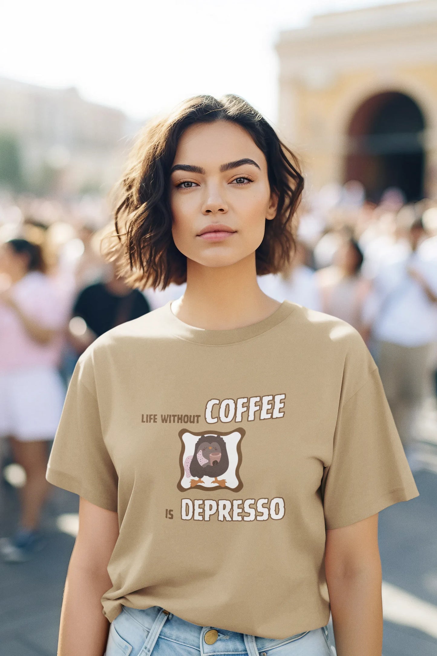 "Life Without Coffee Is Depresso" | Women’s Coffee Lovers T-shirt