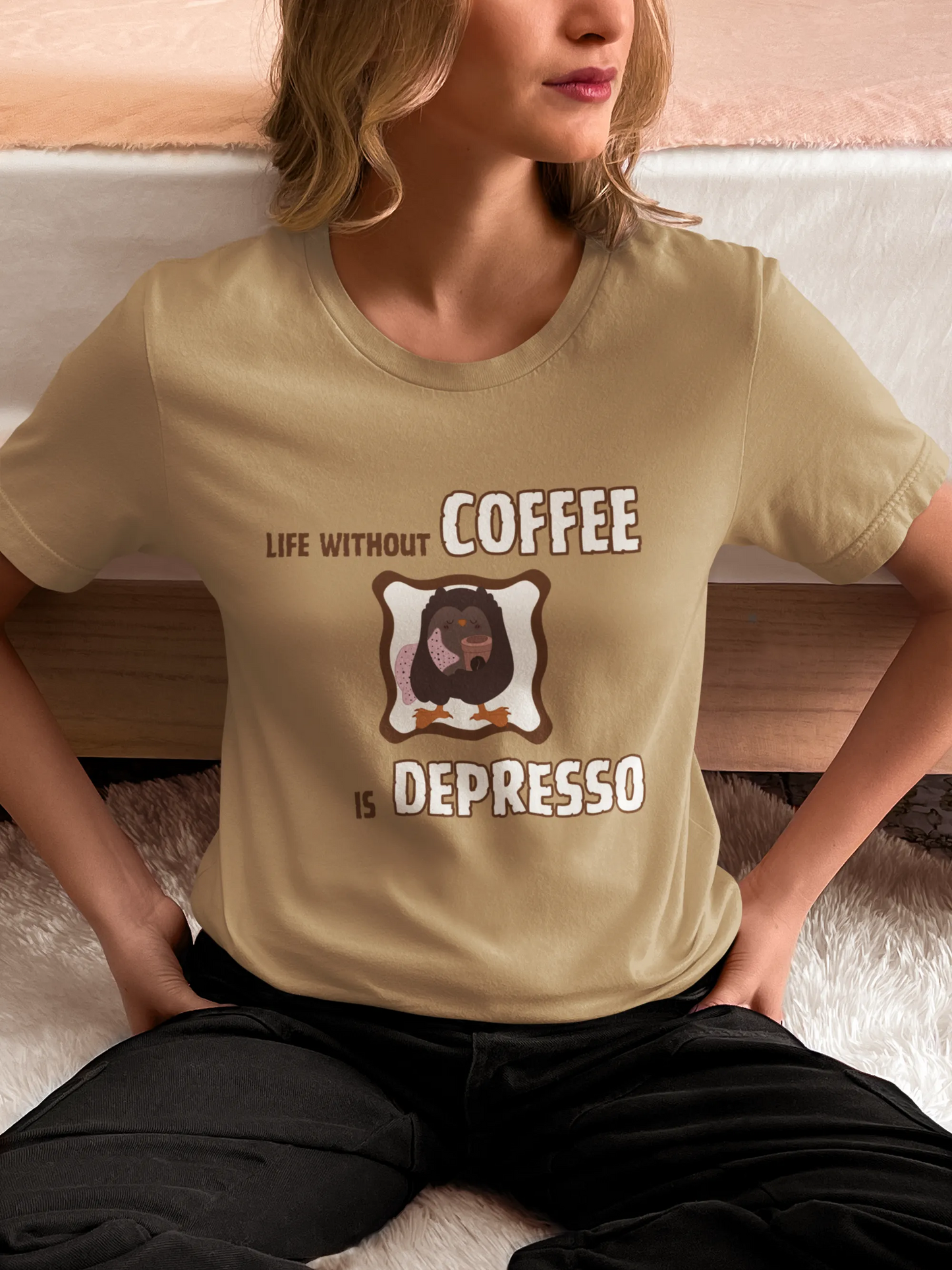 "Life Without Coffee Is Depresso" | Women’s Coffee Lovers T-shirt