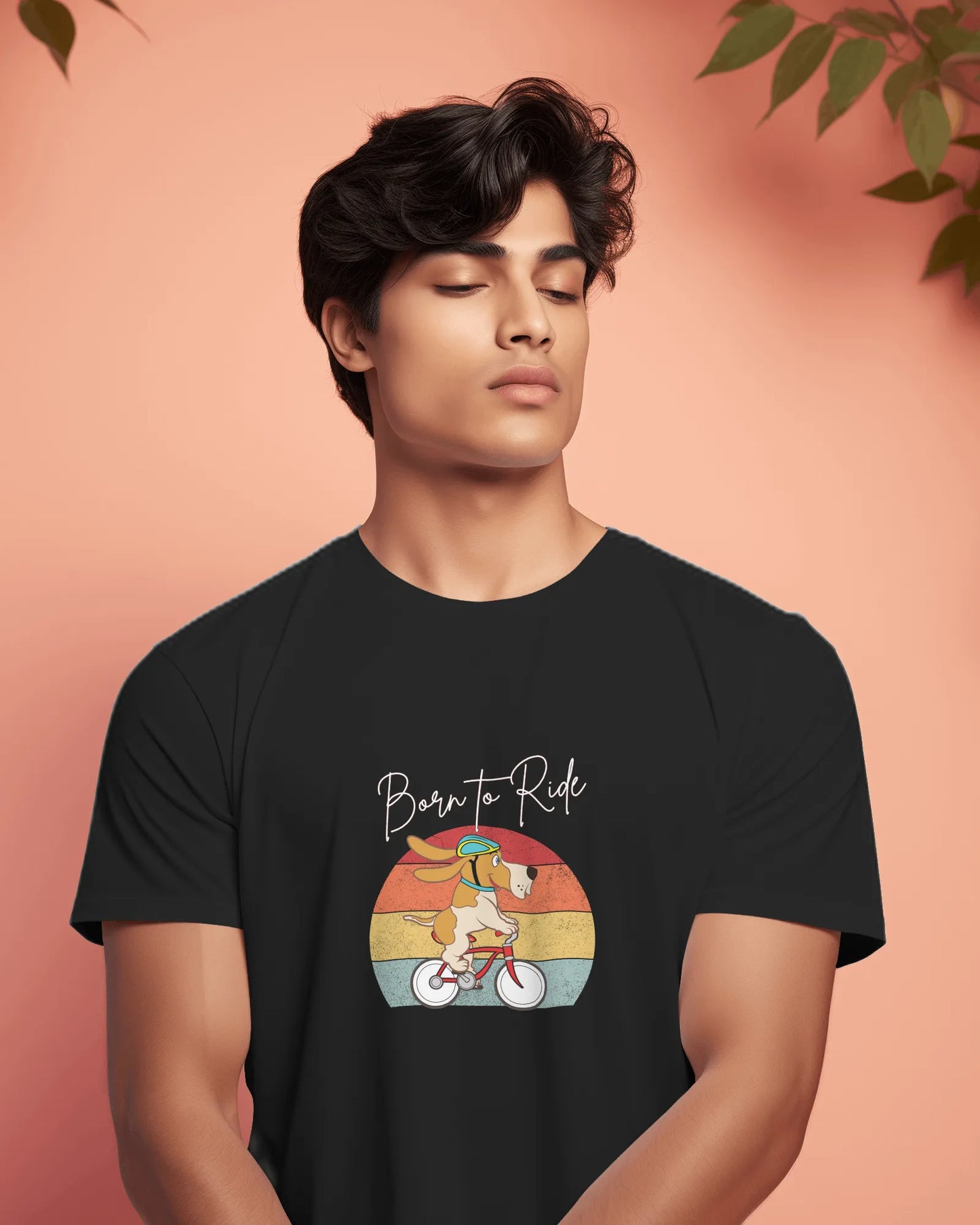 Born to Ride – Adventure Dog Biking T-Shirt for Men