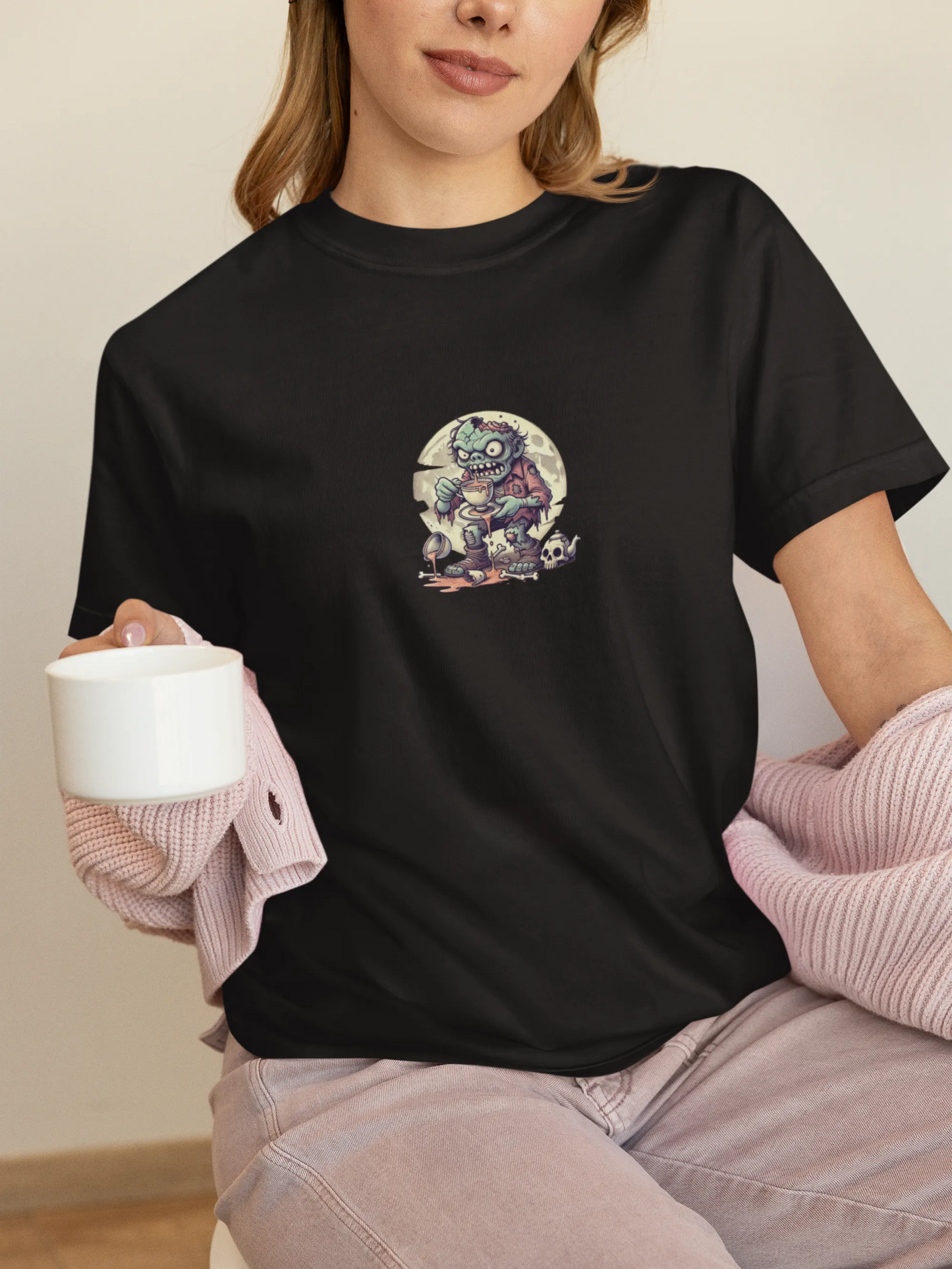 "Brains? No Thanks, Just Tea" | Women’s T-shirt for Tea Lovers