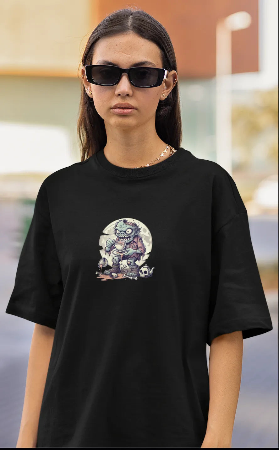 "Brains? No Thanks, Just Tea" | Women’s T-shirt for Tea Lovers