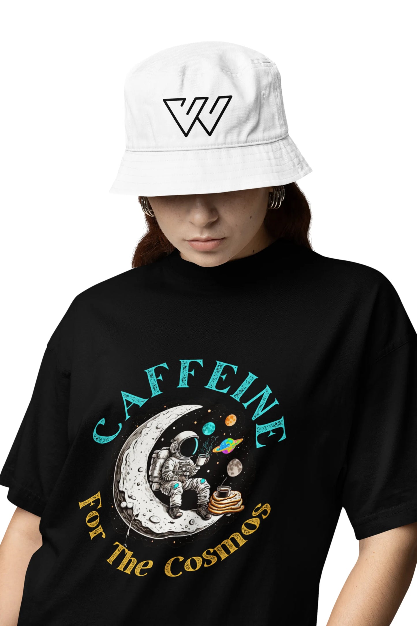 "Caffeine For The Cosmos" | Women’s Coffee Lovers T-shirt