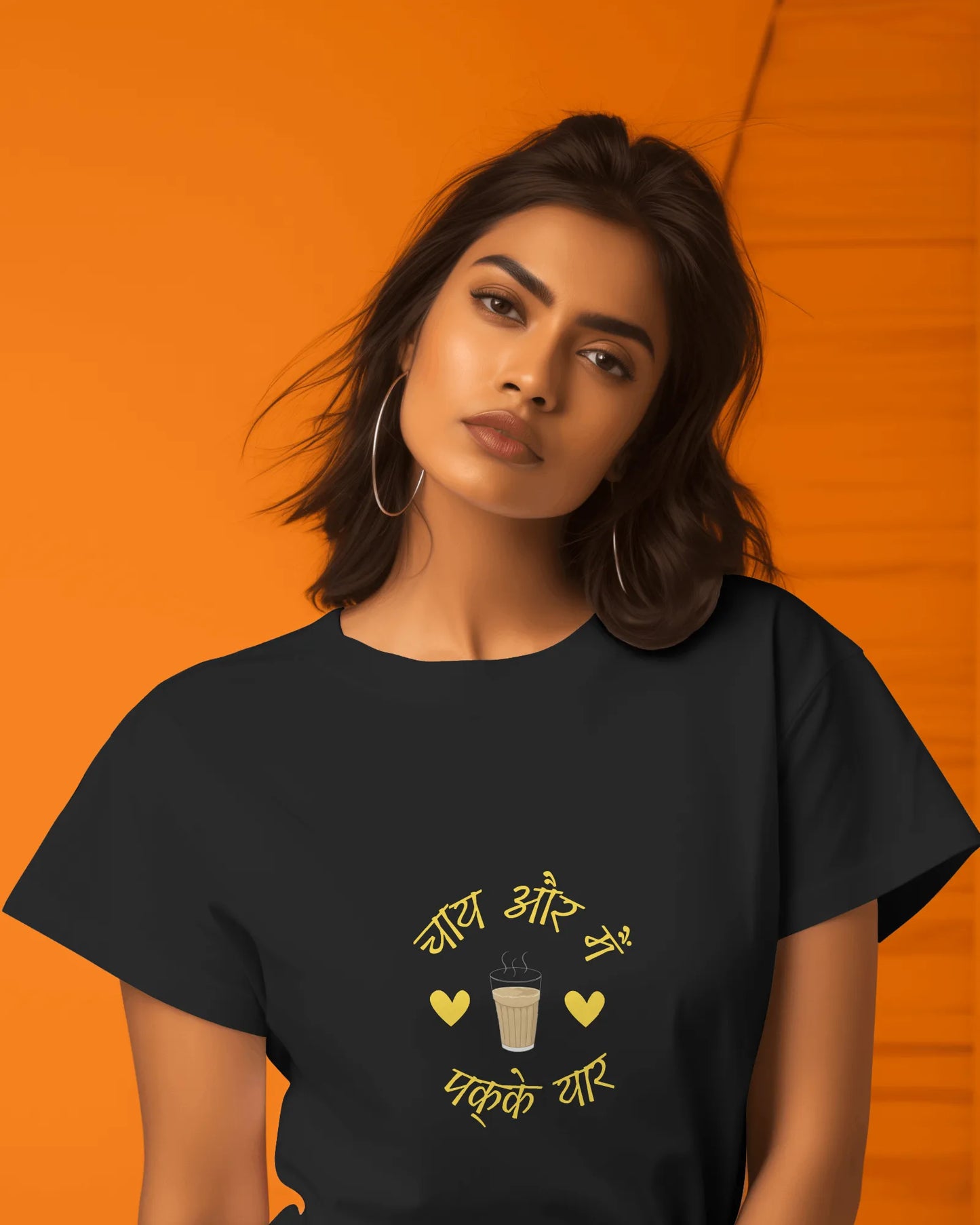 "Chai Aur Main, Pakke Yaar" | Women’s T-shirt for Tea Lovers
