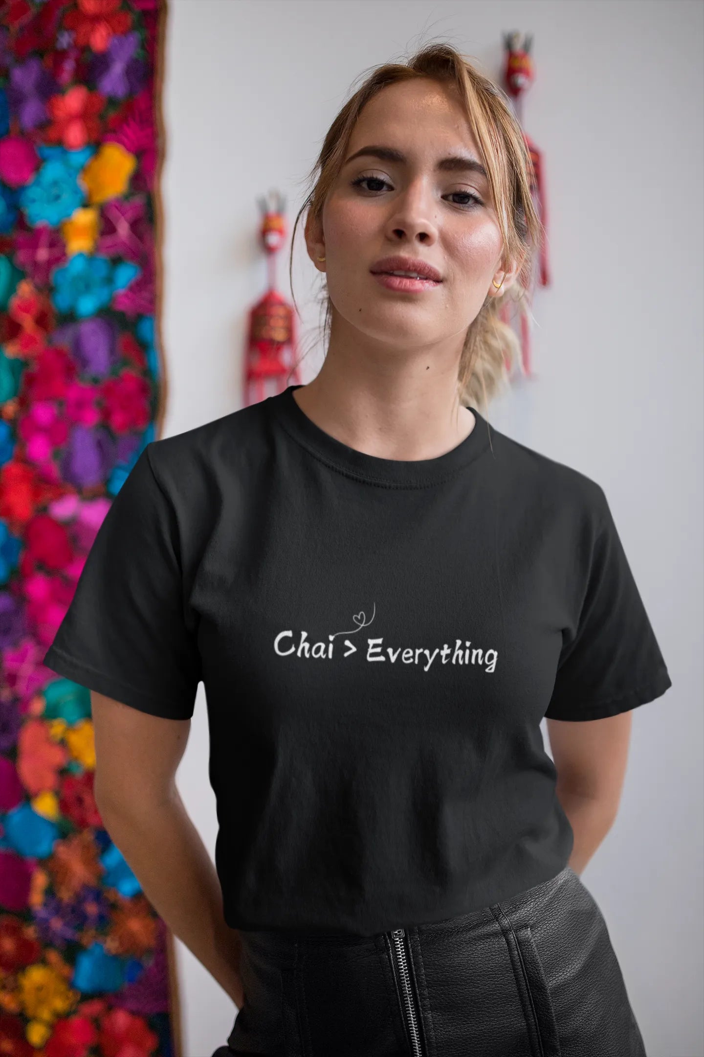 "Chai > Everything" | Women’s T-shirt for Tea Lovers