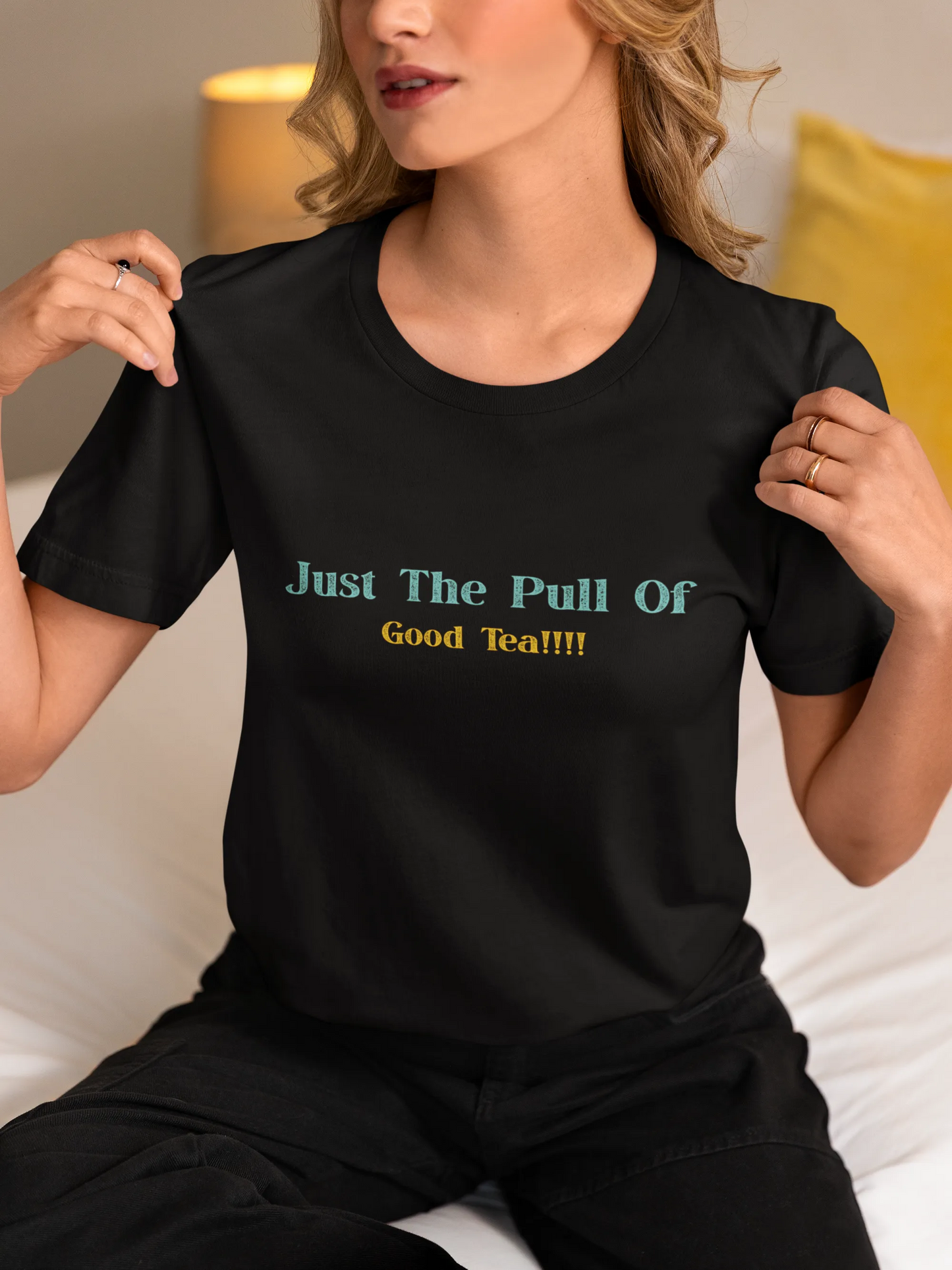 "Gravity? Nah - Just The Pull of Good Tea" | Women’s T-shirt for Tea Lovers