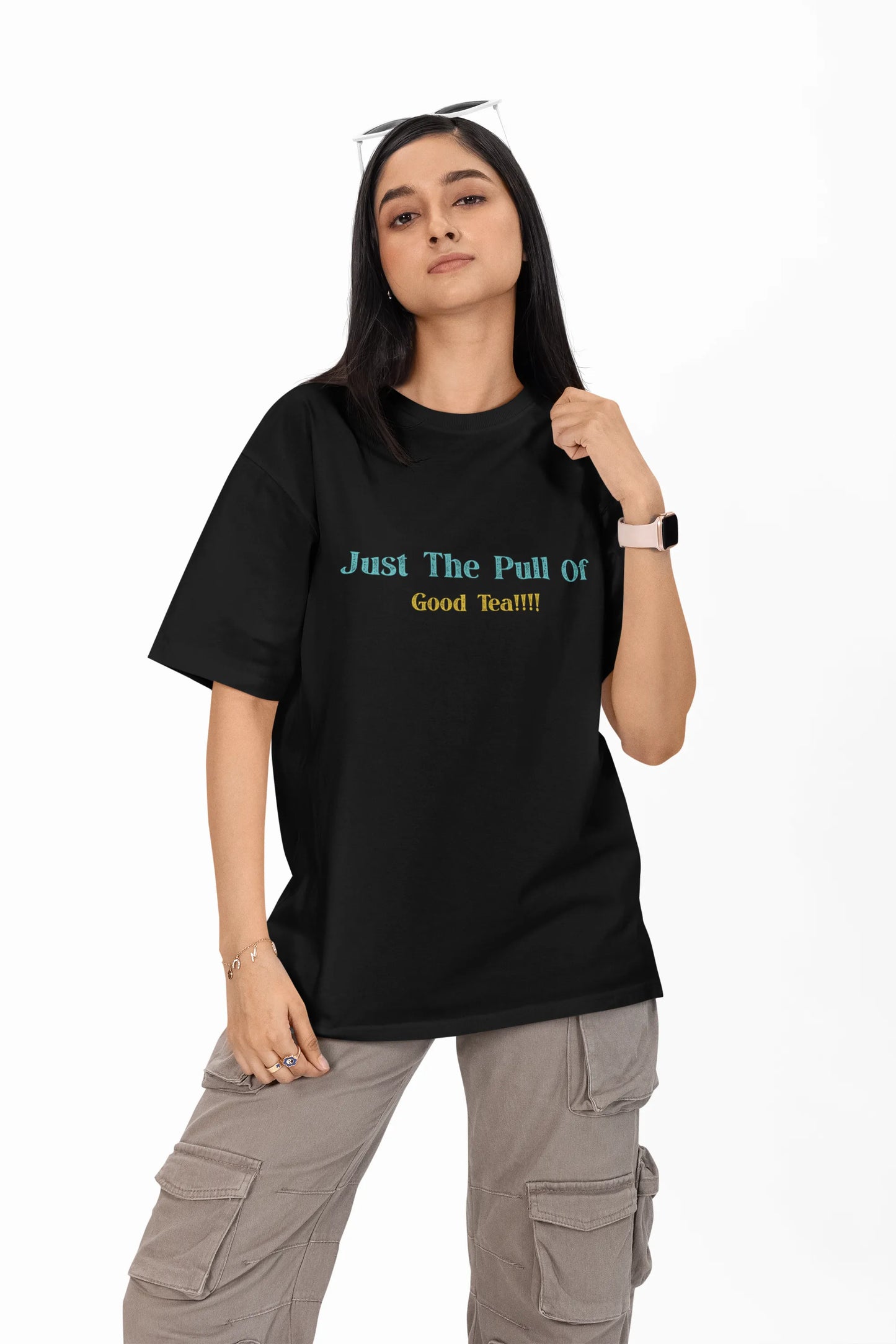 "Gravity? Nah - Just The Pull of Good Tea" | Women’s T-shirt for Tea Lovers