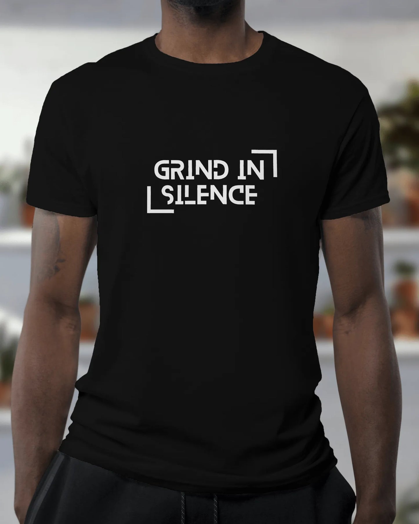 "Grind In Silence" | Men’s Motivational T-shirt