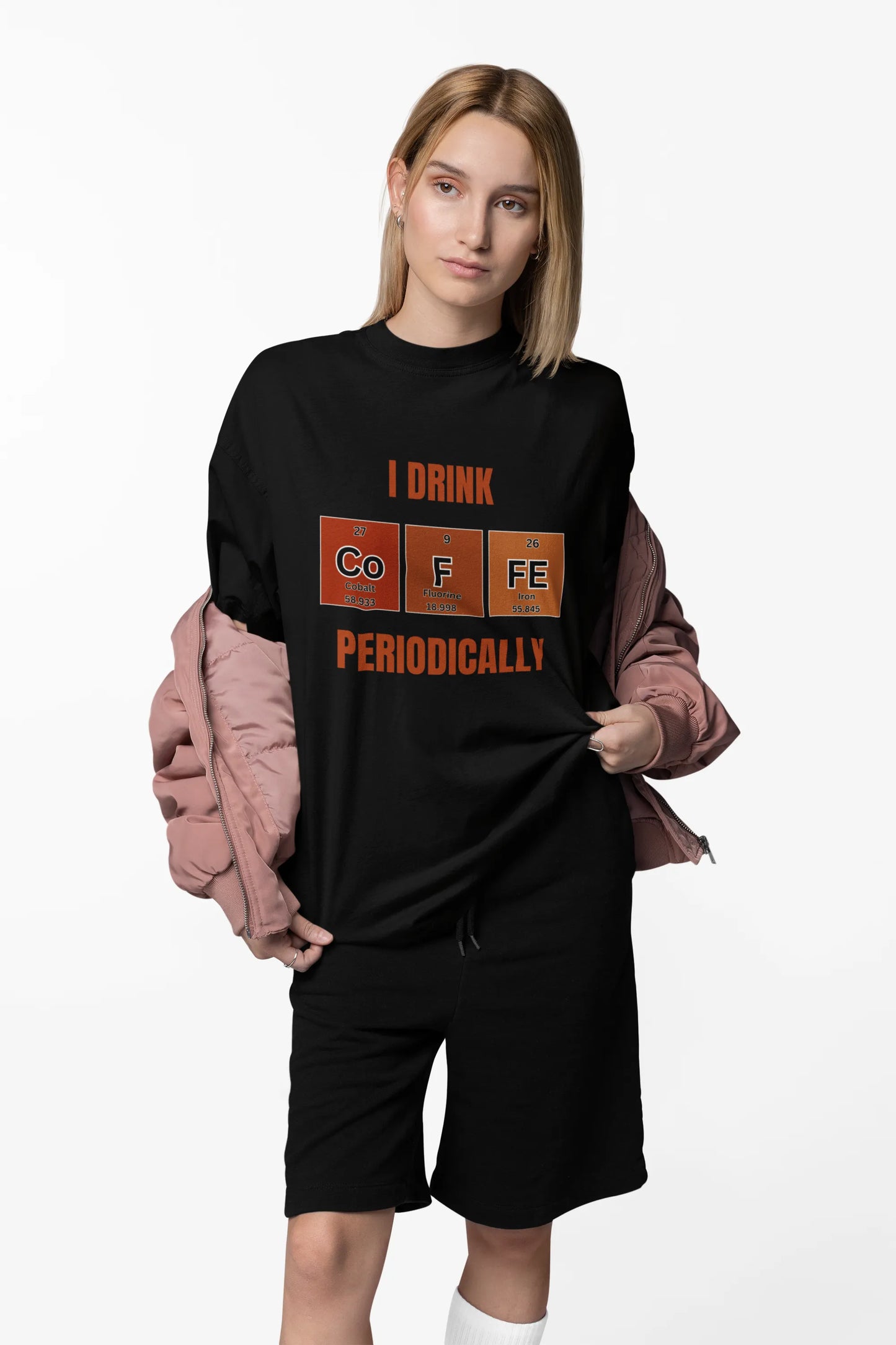 "I Drink Coffee Periodically" | Women’s Coffee Lovers T-shirt