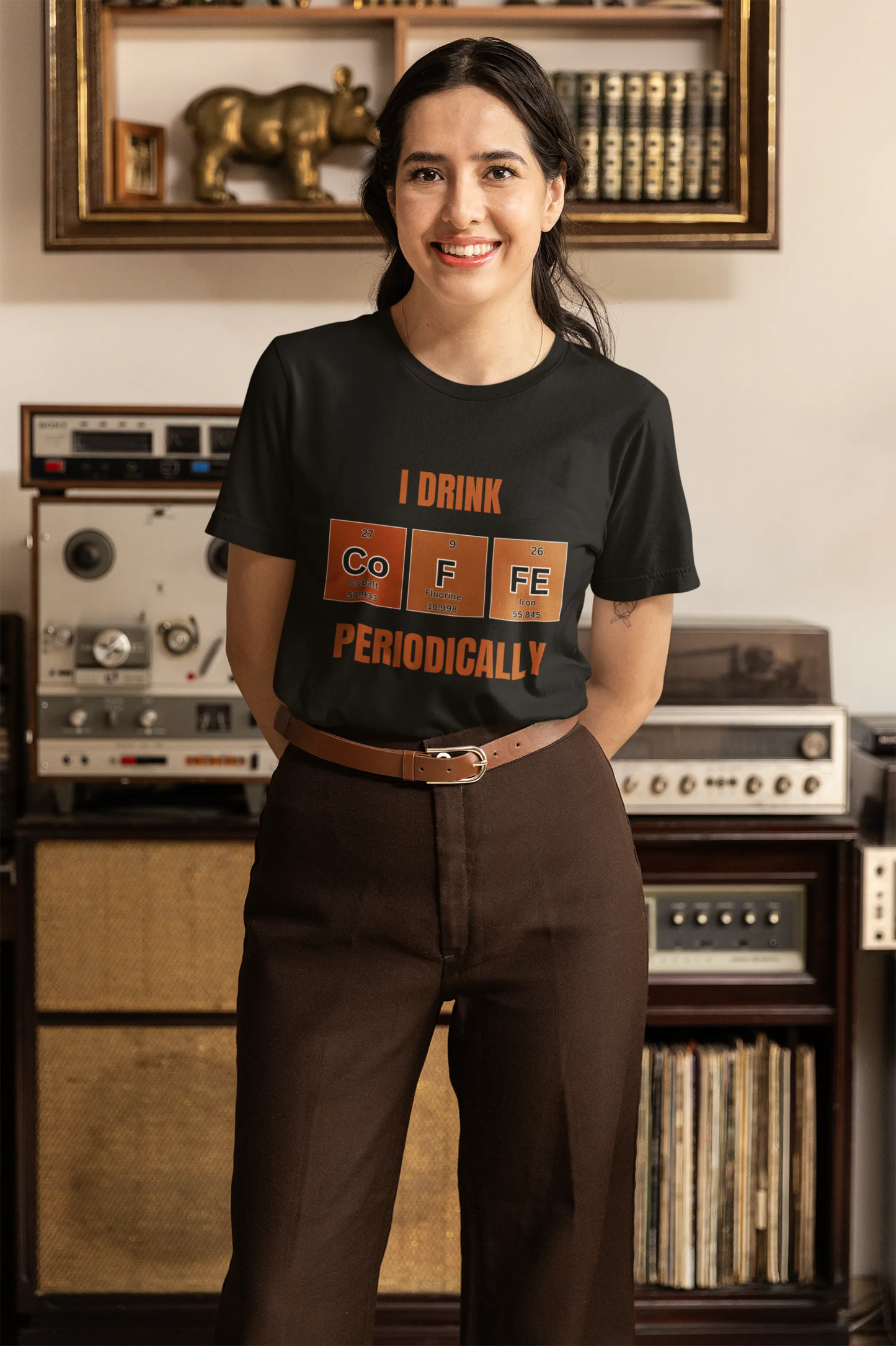 "I Drink Coffee Periodically" | Women’s Coffee Lovers T-shirt