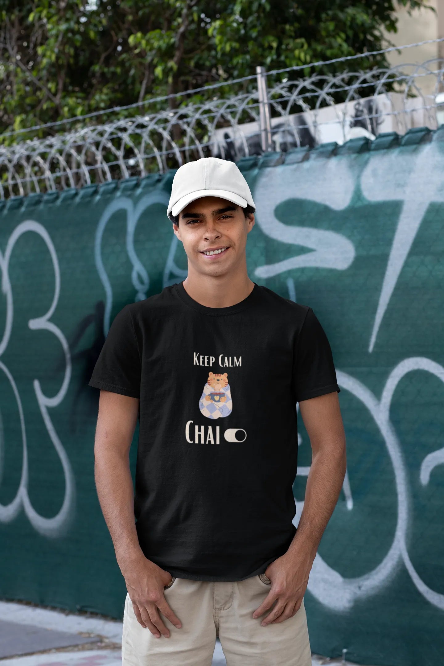 "Keep Calm - Chai" | Men’s T-shirt for Tea Lovers