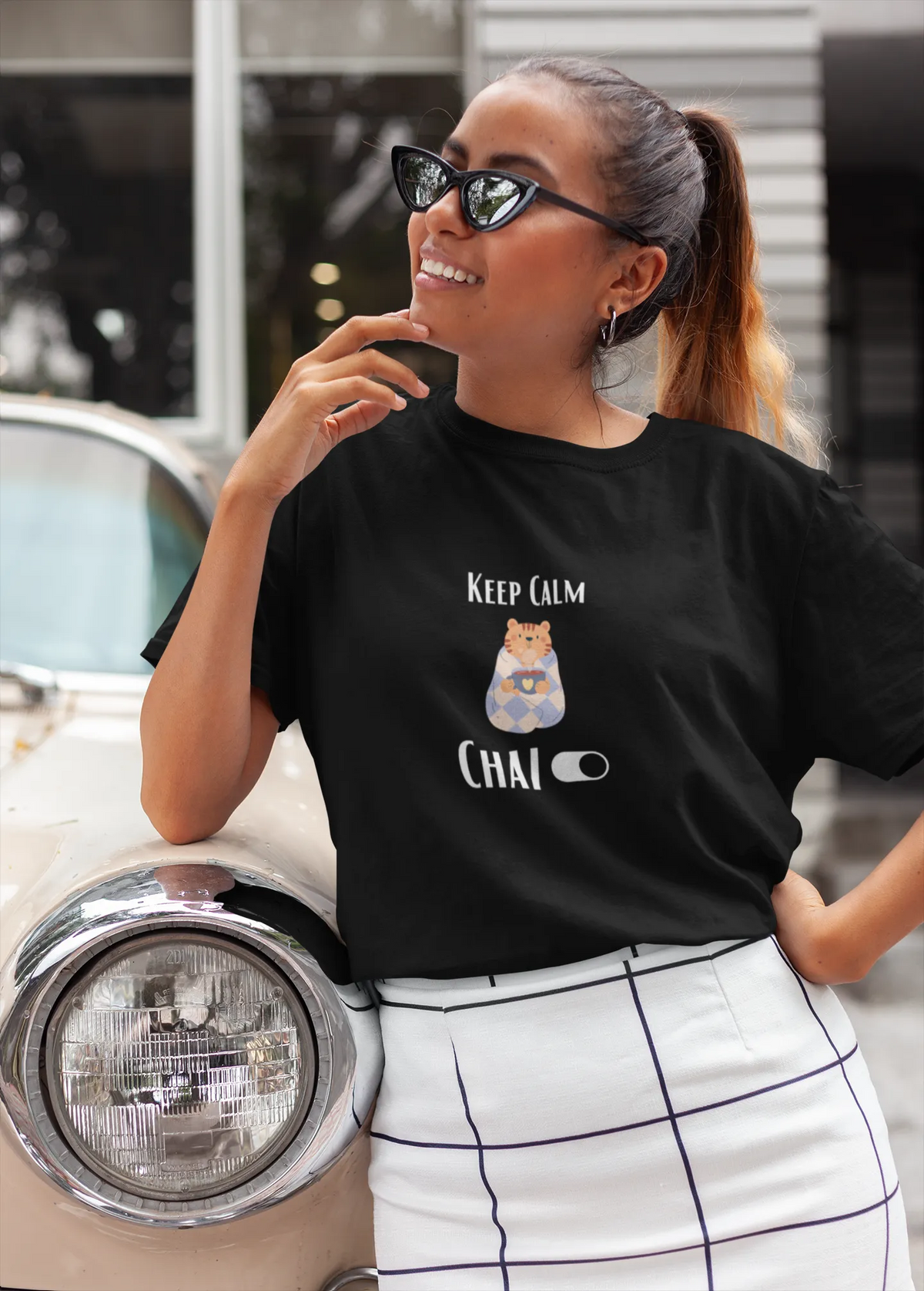"Keep Calm - Chai" | Women’s T-shirt for Tea Lovers