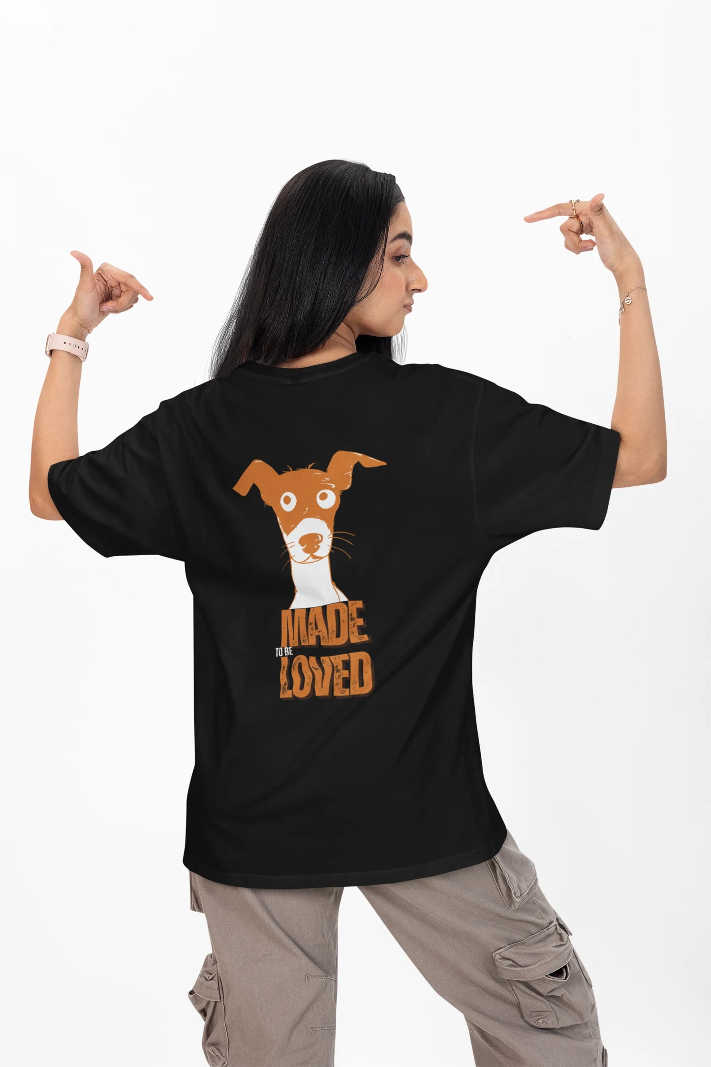 Made to Be Loved – Loyal Rescue Dog T-Shirt for Women