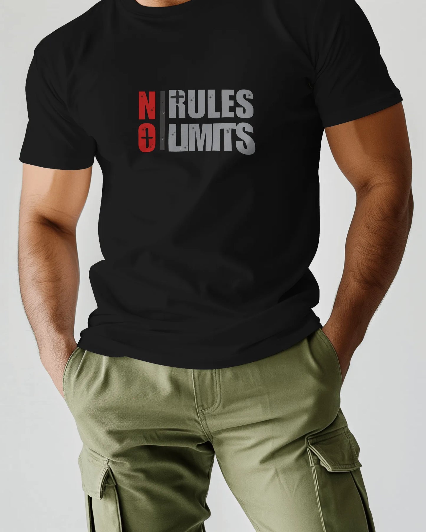 "No Rules No Limits" | Men’s Motivational T-shirt