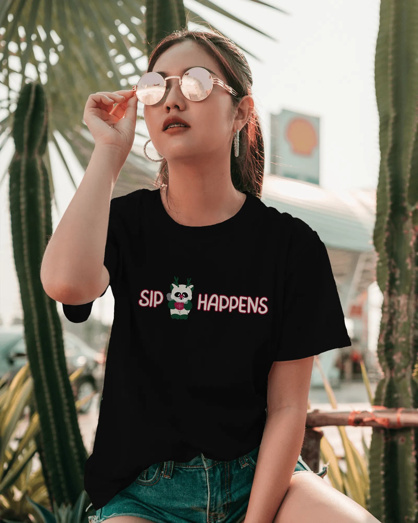 "SIP Happens" | Women’s Coffee Lovers T-shirt