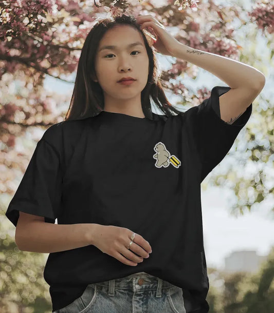 Wander Bear – Playful Travel Bear T-Shirt for Women