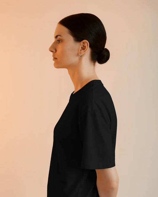 "M" - Women’s Oversize Fit Solid T-shirt