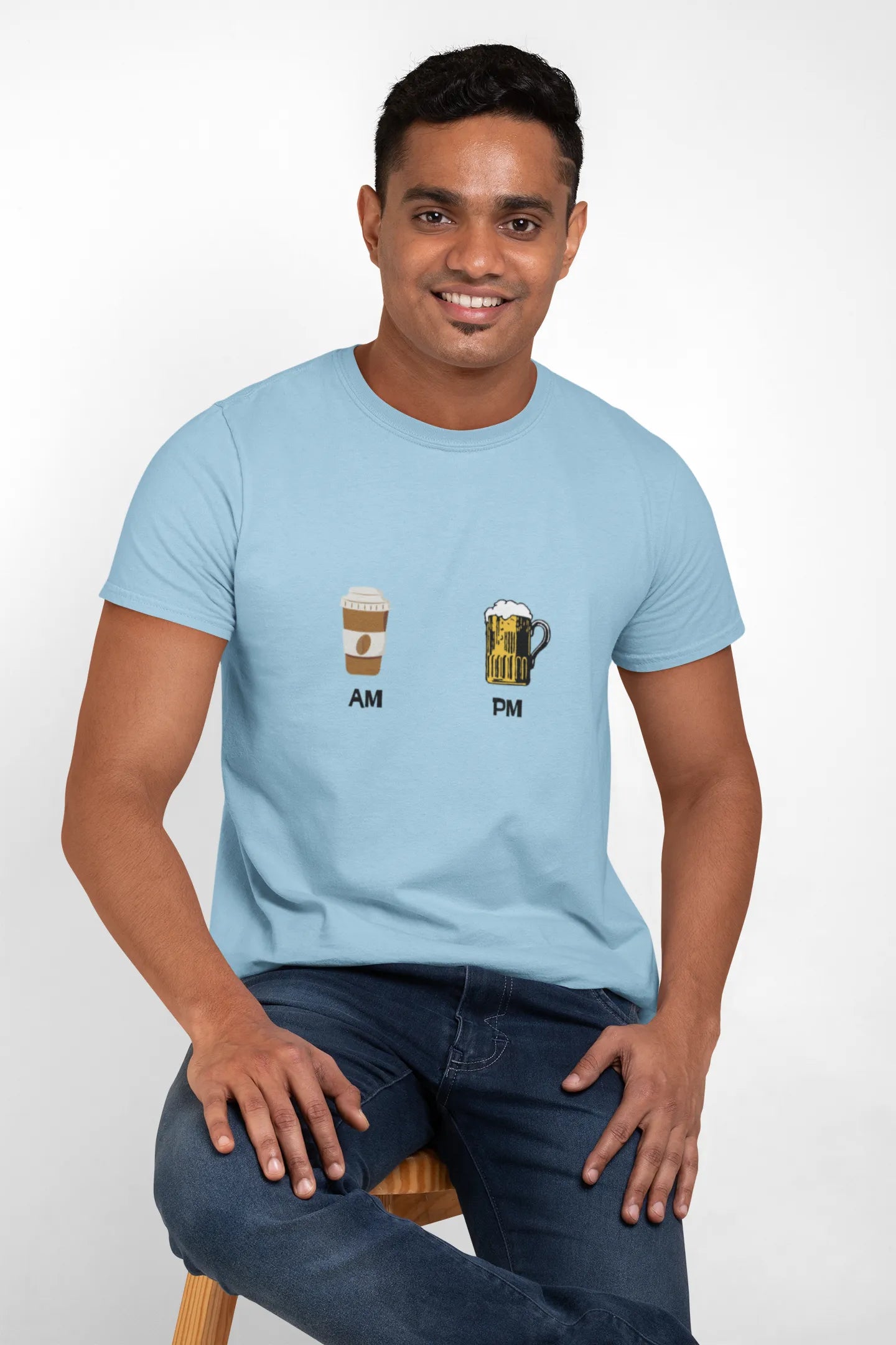 "AM PM" | Men 's T-Shirt for Beer Lovers