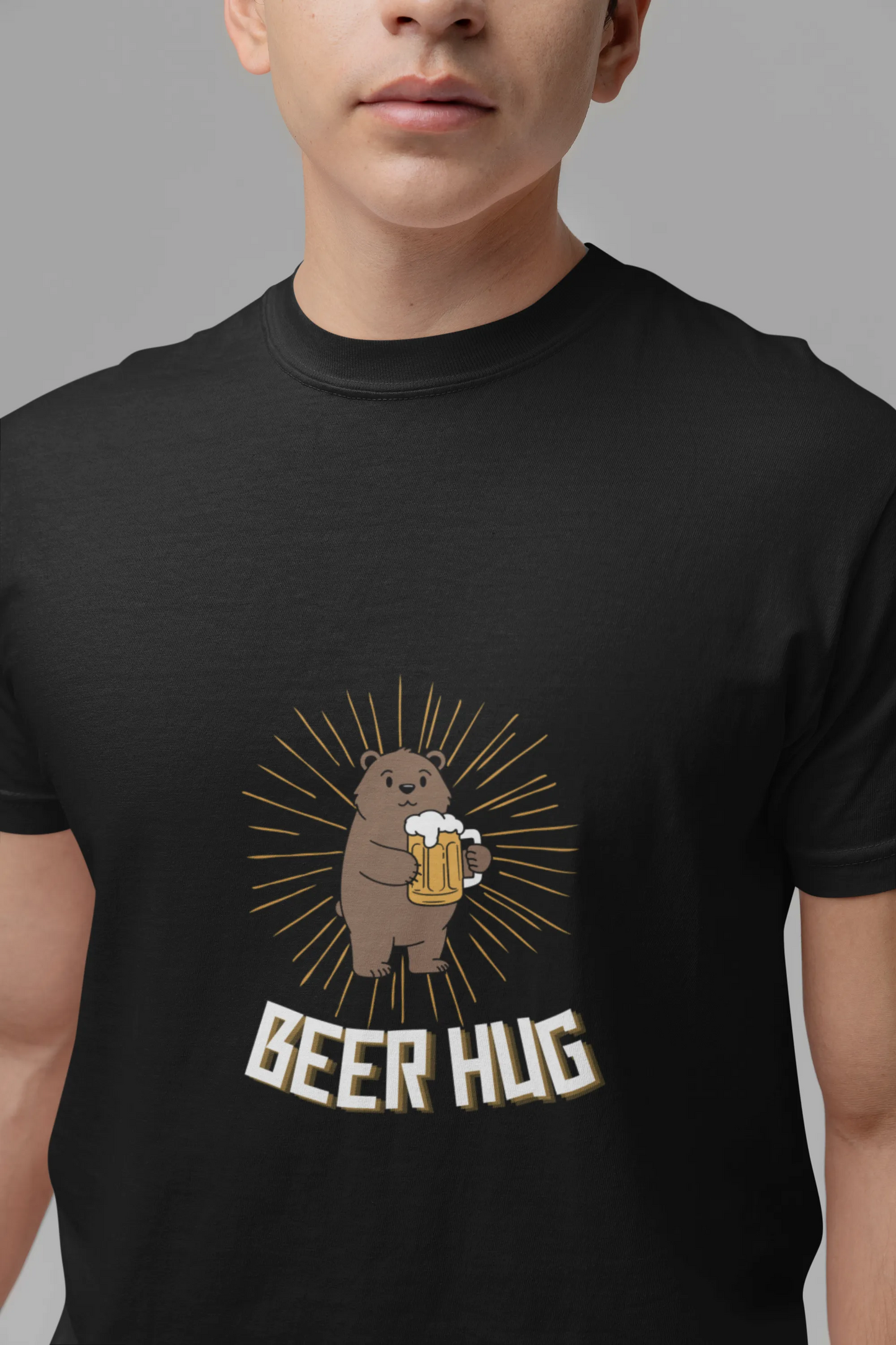"Beer Hug" | Men 's T-Shirt for Beer Lovers