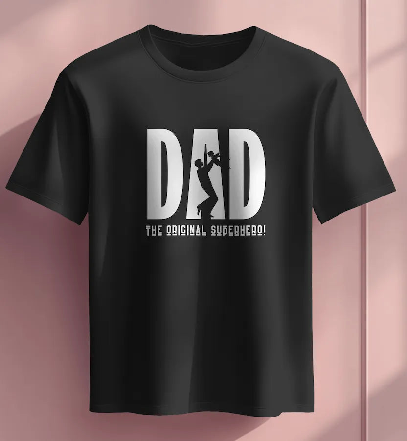 "Dad & Me" Black T-Shirt | Heartwarming Gift for Fathers from Kids & Adults